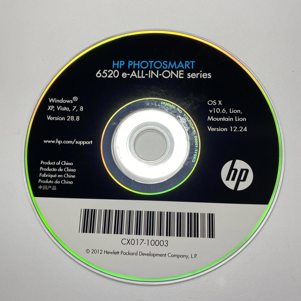 HP Photosmart 6520 E-all In One PC CD